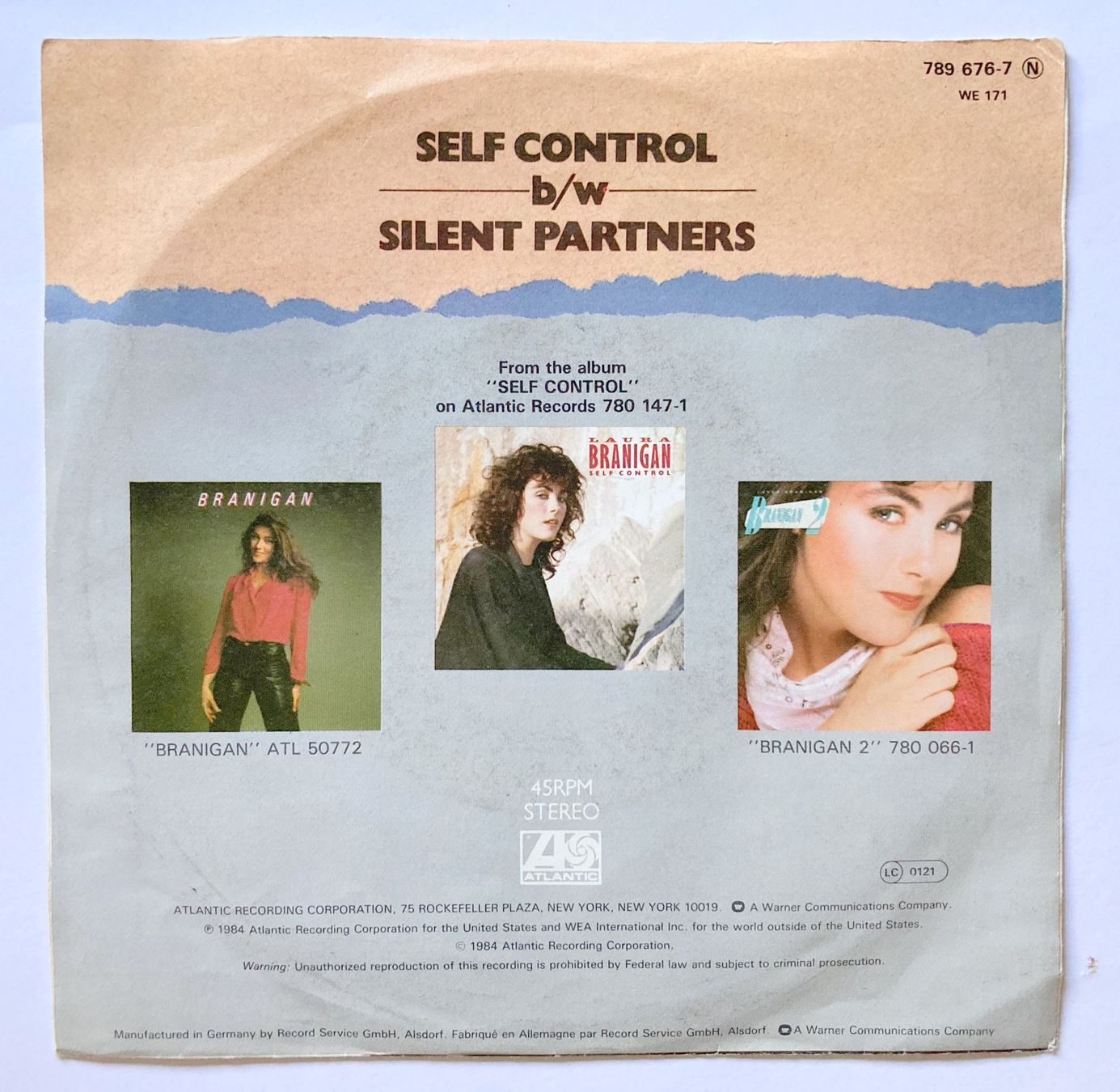 Schallplatten: LAURA BRANIGAN - SELF CONTROL – Gebraucht aus Bottens von hotter-than-hell 1