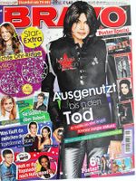 MICHAEL JACKSON BRAVO Heft 8.J ULI 2009 + POSTER + OHRRINGE