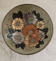 Keramikschale Blumenmotiv, guter Zustand