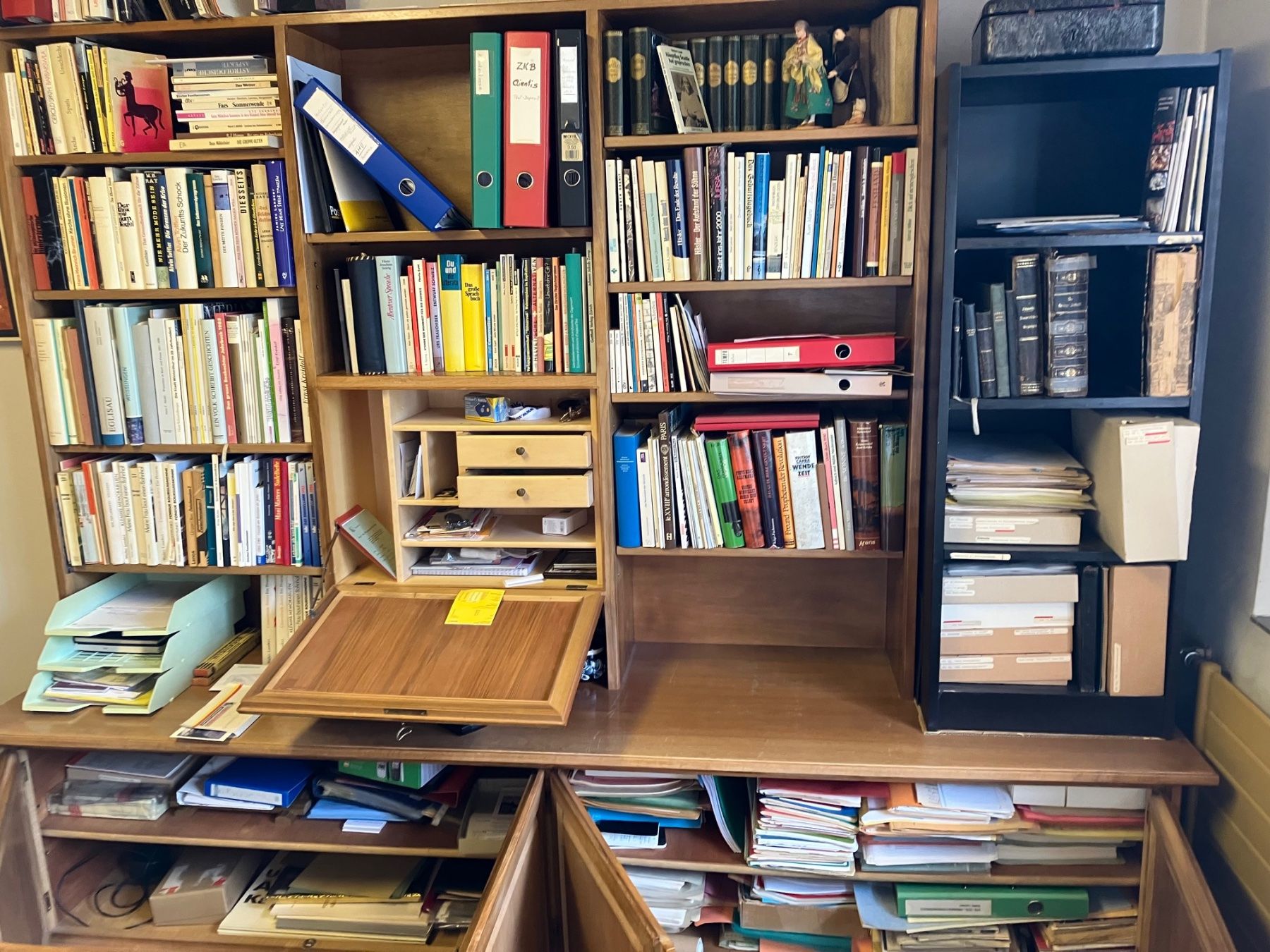 Scaffali: Älteres Bücherregal mit Unterkommode – Usato da Uster venduto da hpl_nl2w