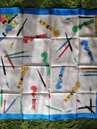 Original Caran d'Ache Foulard blau