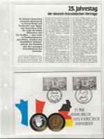 Silber 12 Gramm 999.9/1000 Münzbrief + 2 DM vergoldet Numis