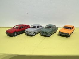 4 x Wiking alte Ford 1/87