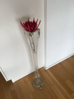 spezielle hohe Bodenvase aus Glas