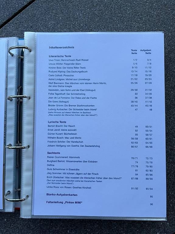 Libri: Lesen als Erlebnis (Finken) – Usato da Schönenbuch venduto da Herbie6446 2