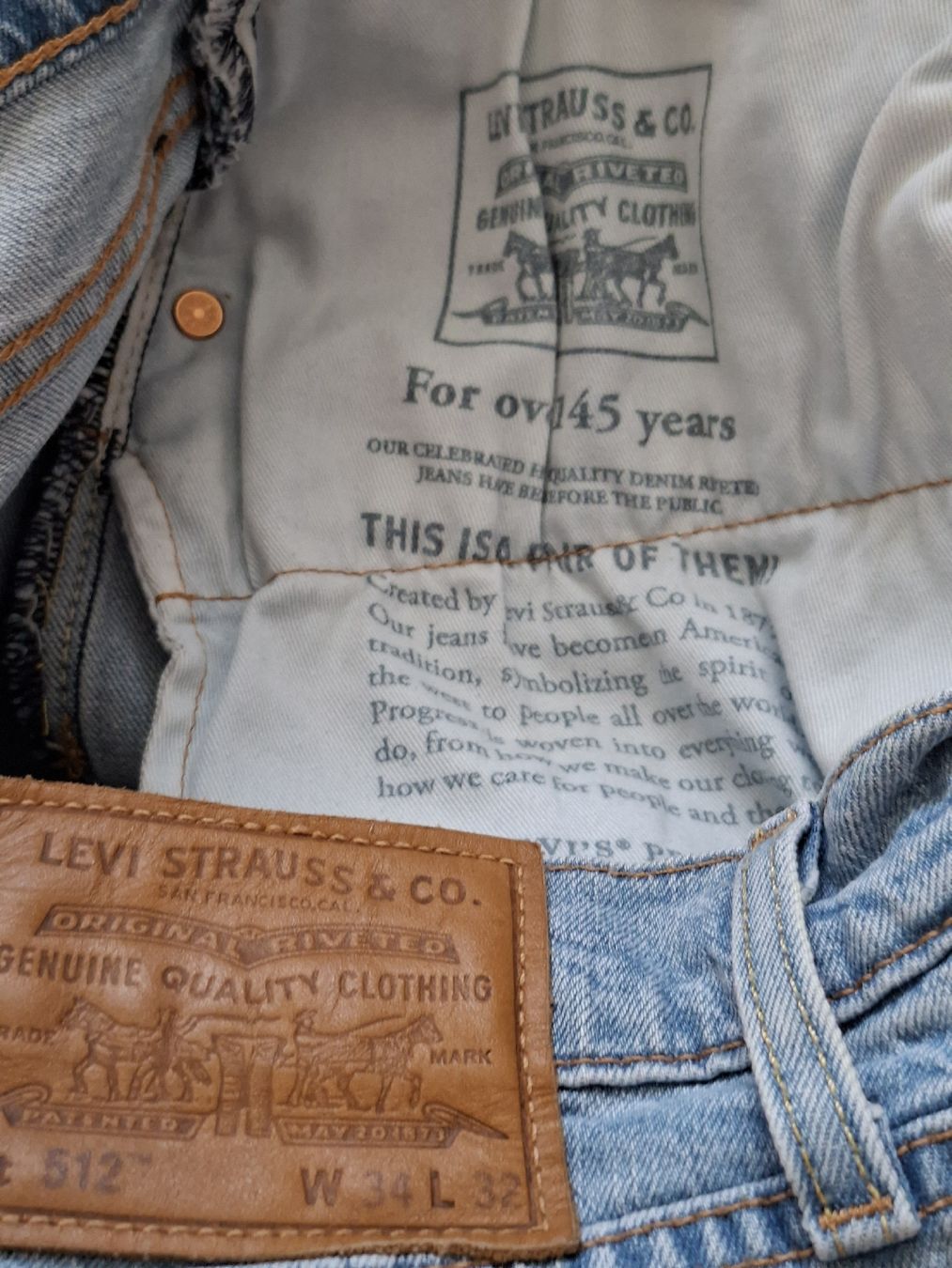 Levi's Jeans: Jean Levi's 512 W34 L32 bleu use – Usato da Renens VD venduto da ser_j2fn 7