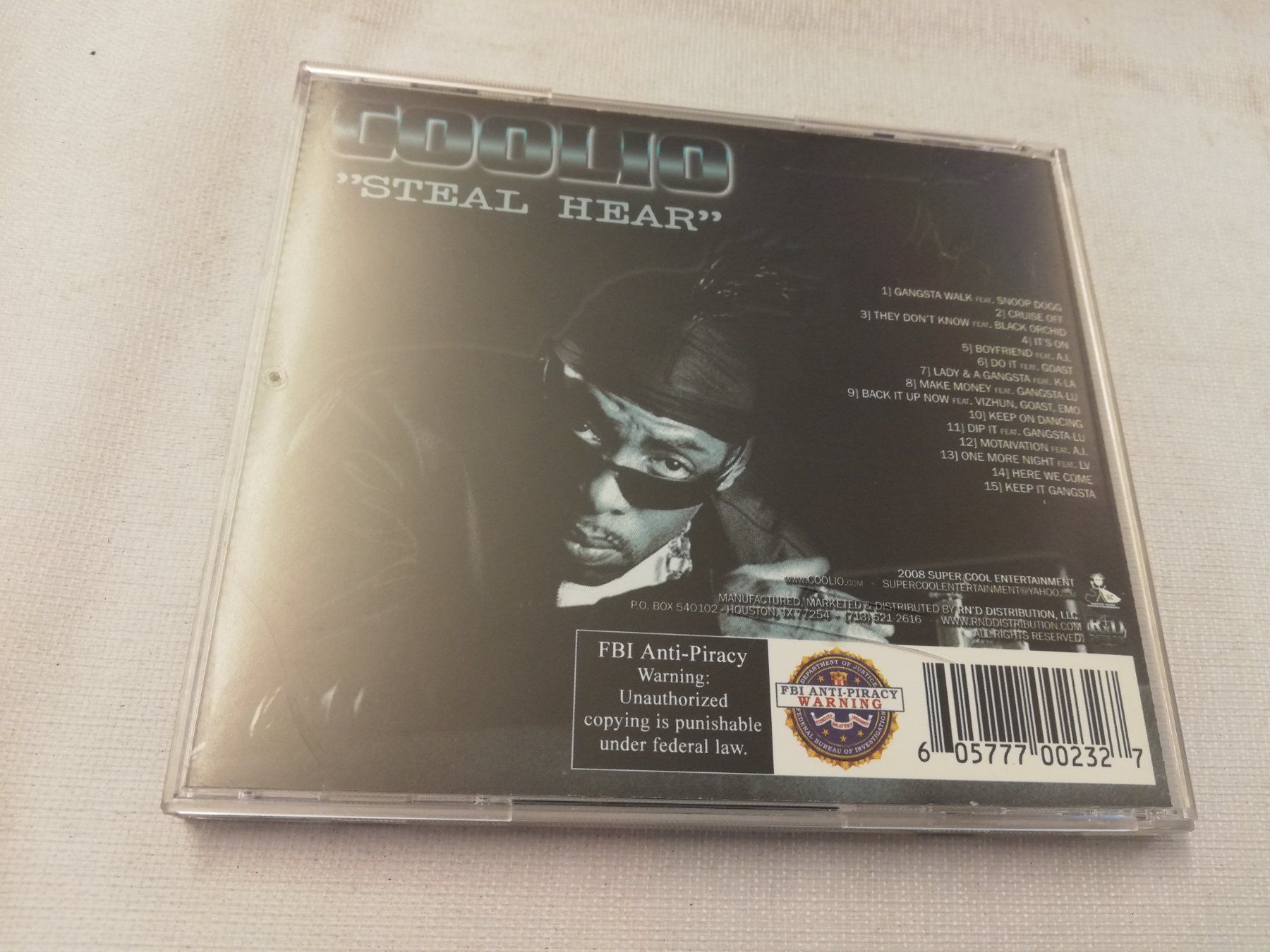 CD: COOLIO - STEAL HEAR – Usato da Bern venduto da Vinylsound.ch 1