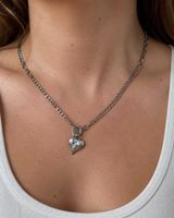 Handgefertigte Kette Edelstahl wasserfest Herz