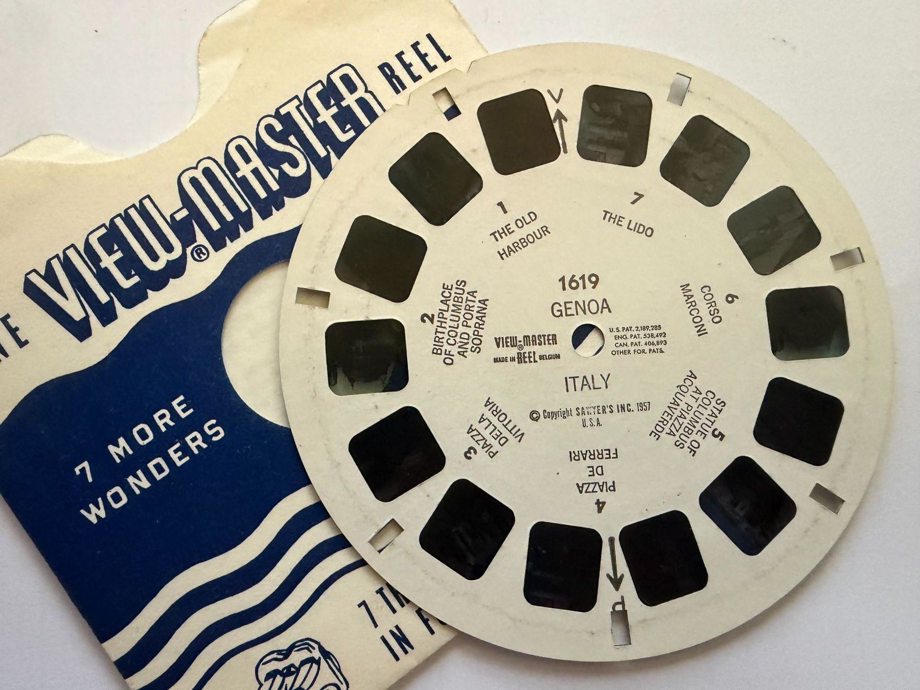 View-master Giocattoli: View-Master 3D: Nr. 1619  GENOA I Italien – Usato da Tegerfelden venduto da siebenmacky 2
