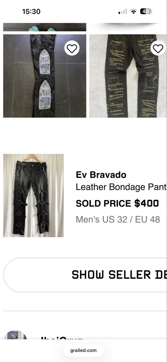Pantalons: EV bravado leather bondage pants – D'occasion à Adligenswil par bac_8v5s 1