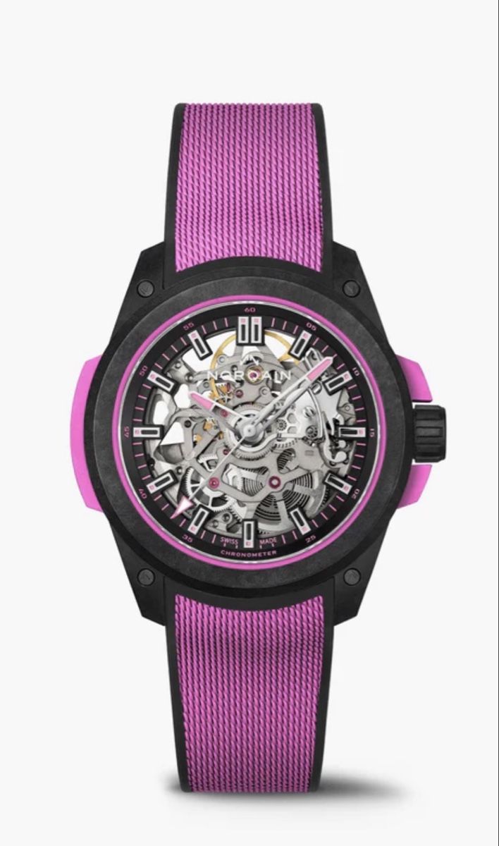 Orologi: WILD ONE SKELETON HYPER PINK – Nuovo (secondo la descrizione) da Zollikofen venduto da Steve-7