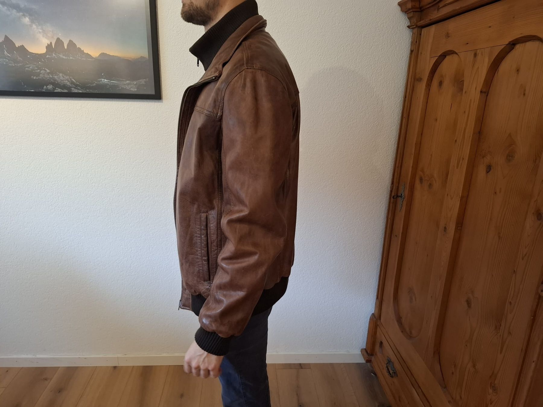 Giacche: Lederjacke Grösse 50 – Nuovo (secondo la descrizione) da Hausen AG venduto da haag987 3