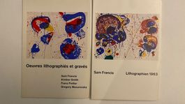 2 Rare Kataloge Sam Francis Lithografien Smith Fedier 1962