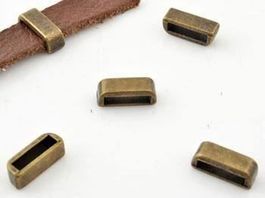 Schiebeperle flach altbronze 13,5,5mm