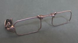 Lorgnon, 835 Silber mit Markasiten um 1935
