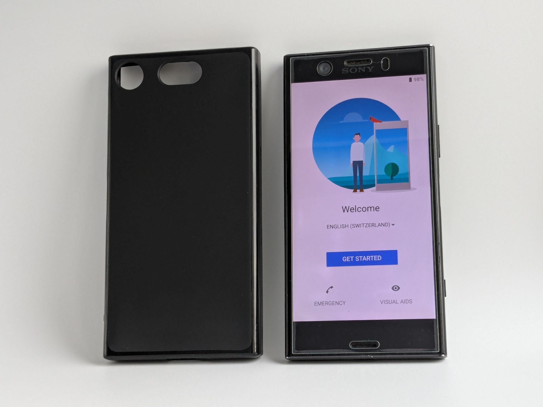 Sony Handys / Smartphones: Sony Xperia XZ1 Compact Black G8441 + Case – Gebraucht aus Grenchen von gabifp