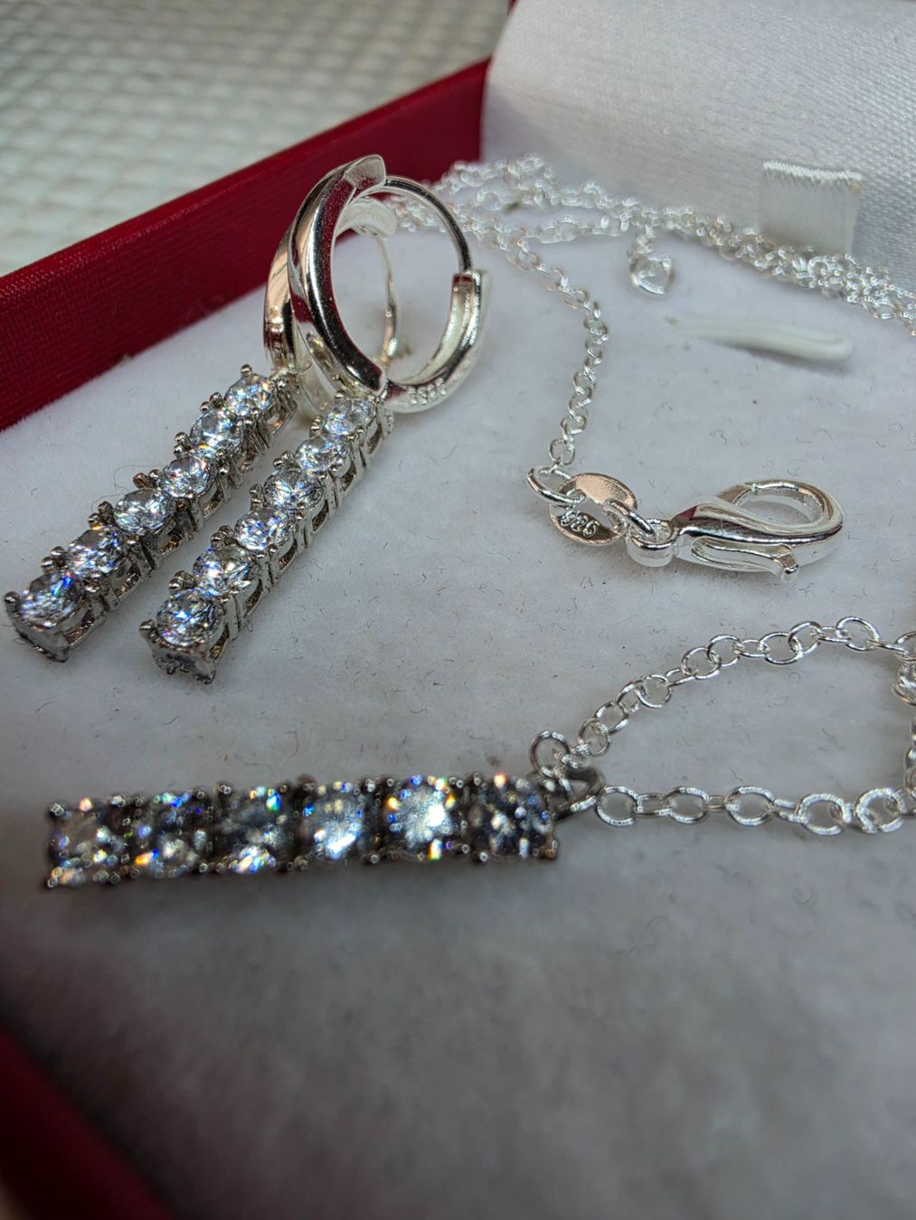 Altri gioielli: Ensemble argent avec zircons – Nuovo e nell'imballaggio originale da Reconvilier venduto da Tsma67 8