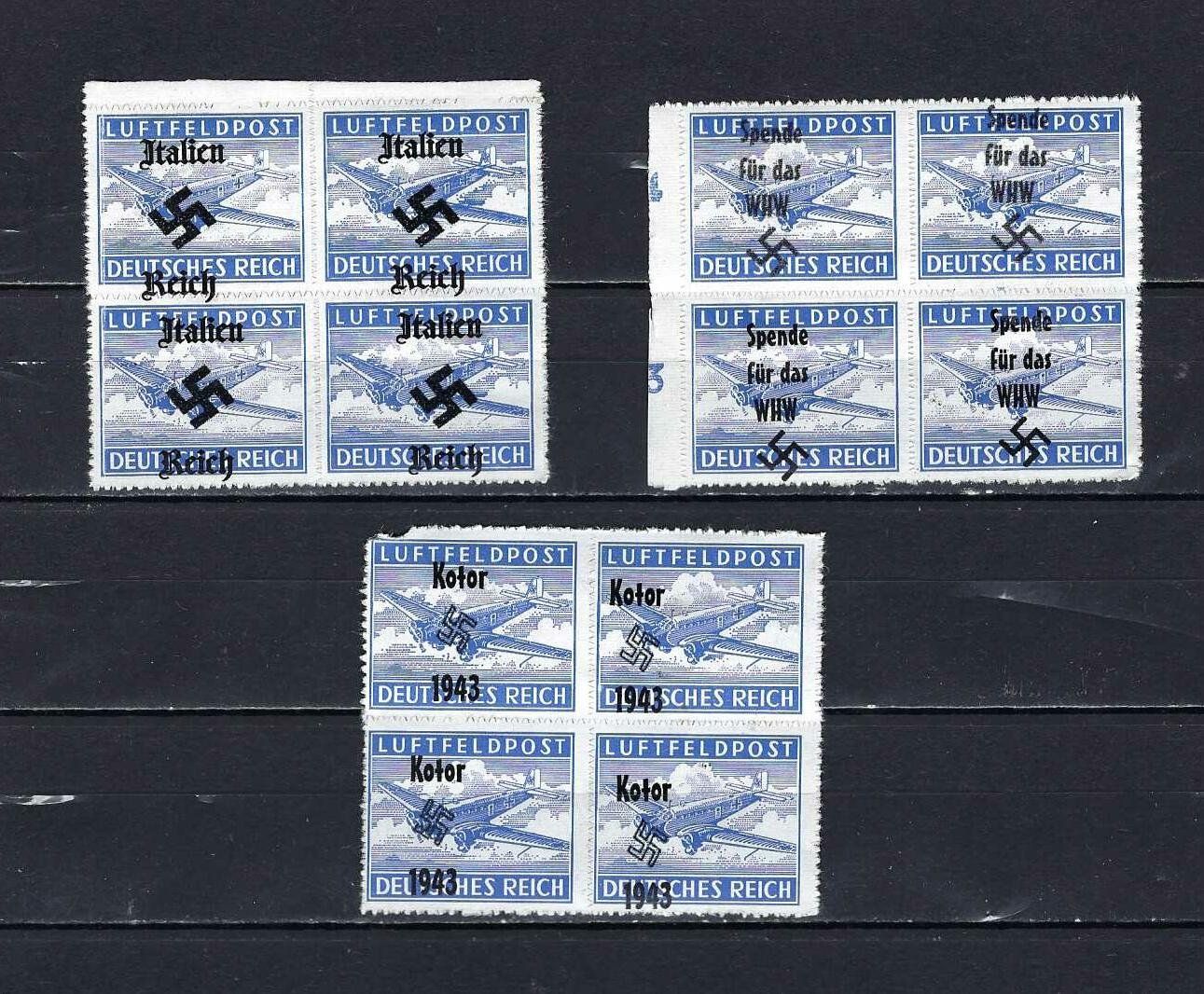Tutti i francobolli: Luftfeldpost mit Aufdruck ** – Nuovo e nell'imballaggio originale da Lindau venduto da Rickie123