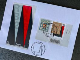 175 Jahre Bundesbriefmarken RBNA 25 2er Steg Ag Tg voll