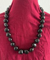 Schwarze Vintage Kette, edel, zeitlos, Top Zustand!