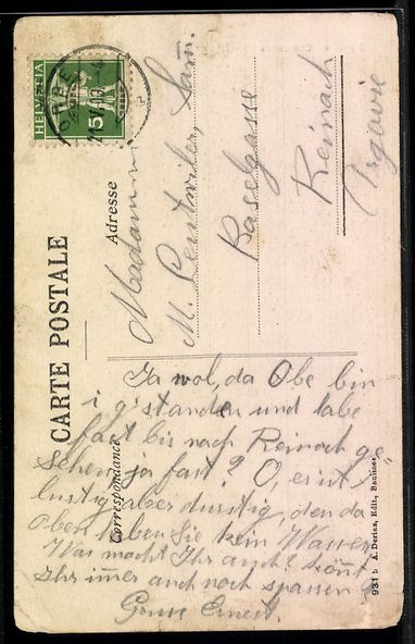 Cartoline postali: AK Chasseron, Signal du Chasseron – Usato da Berlin venduto da bartko-reher 1