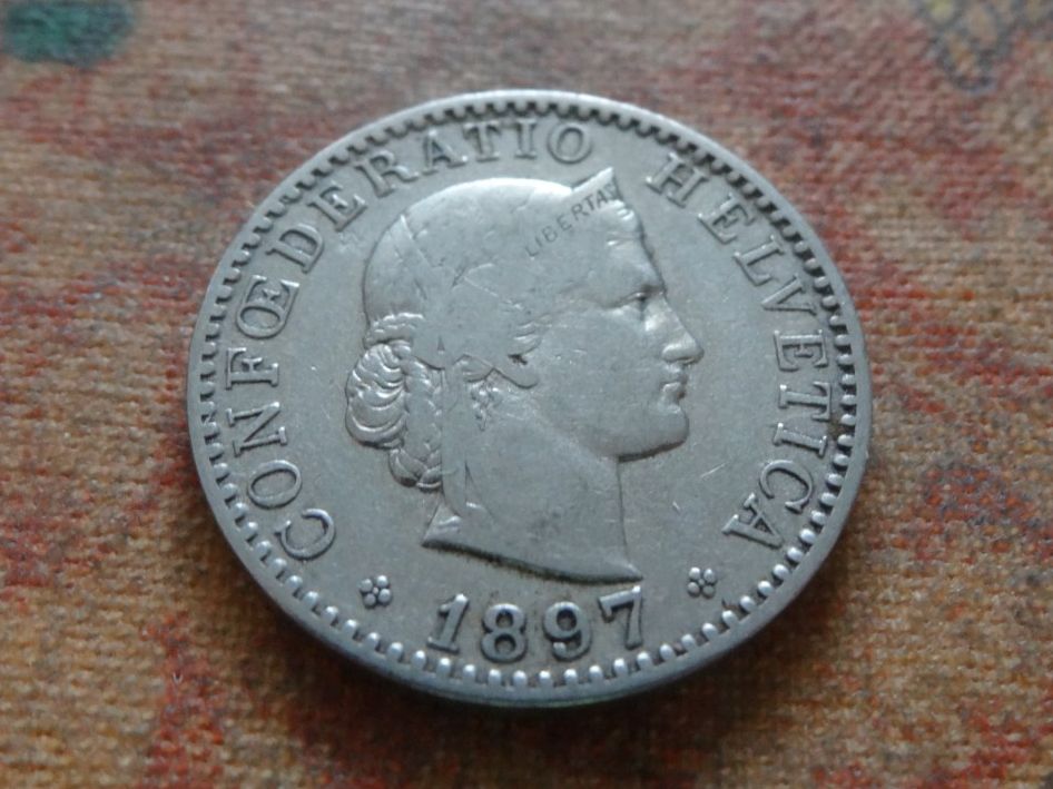 Tutti le monete: 20 Rp. 1897  (B) – Usato da Romanel-sur-Lausanne venduto da Swift13