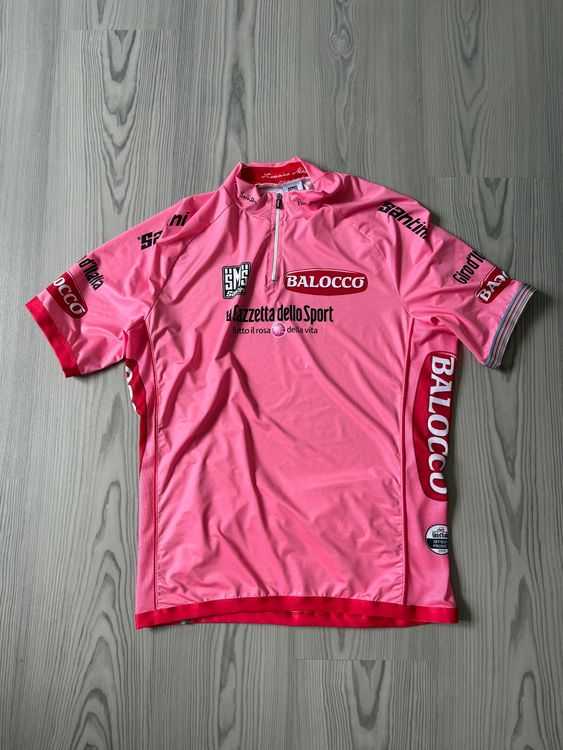 Maillot Cycliste Santini Giro D'Italia – Taille M – Blanc – Homme/Femme