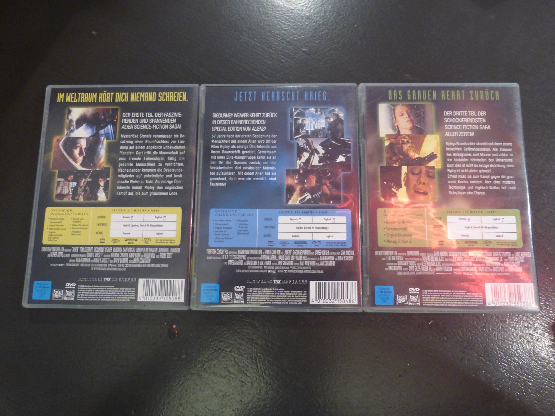 Tutti i DVDs: Alien 1 - 3 Sci Fi Horror DVD – Usato da Zumikon venduto da psisound 1