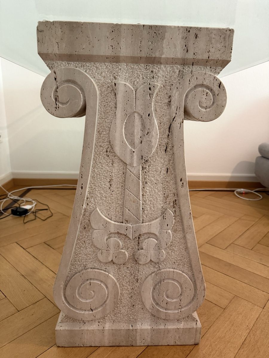 Tavoli: Vintage crystal table with sculpted marble columns – Nuovo (secondo la descrizione) da Zürich venduto da ada_t8qw 4
