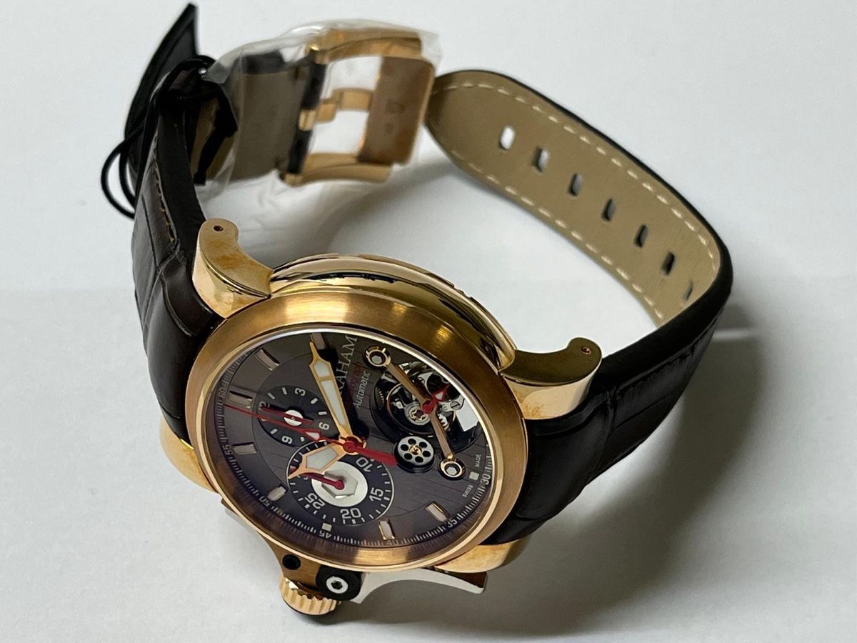 Graham Uhren: Graham Tourbillograph Trigger Havana – Neu und originalverpackt aus Nyon von GenevaLuxuryWatches 4