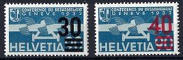 1936 Flugpost-Aufbrauchsausgaben Nr. F23-F24, postfrisch **