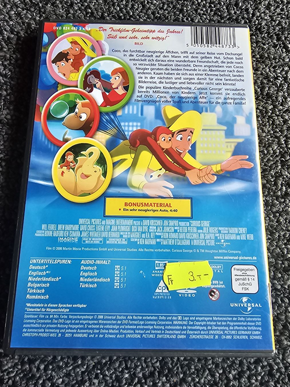 Tutti i DVDs: Coco, der neugierige Affe (20675) – Usato da Ruswil venduto da jan_bxl5 1