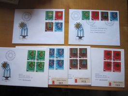 PJ 1980 FDC Serie und 4er mit Adresse AB NUR 75 RP