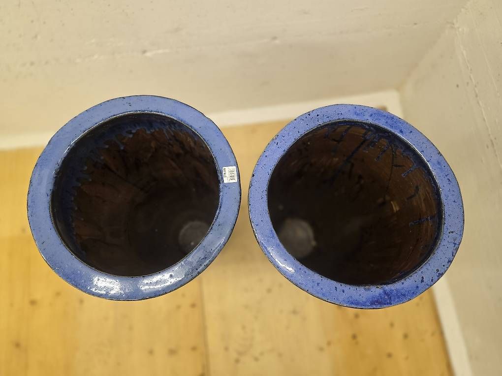Vasi per fiori: 2x grosse blaue Keramik Bodenvase – Usato da Münchenbuchsee venduto da LuupBrocki 3