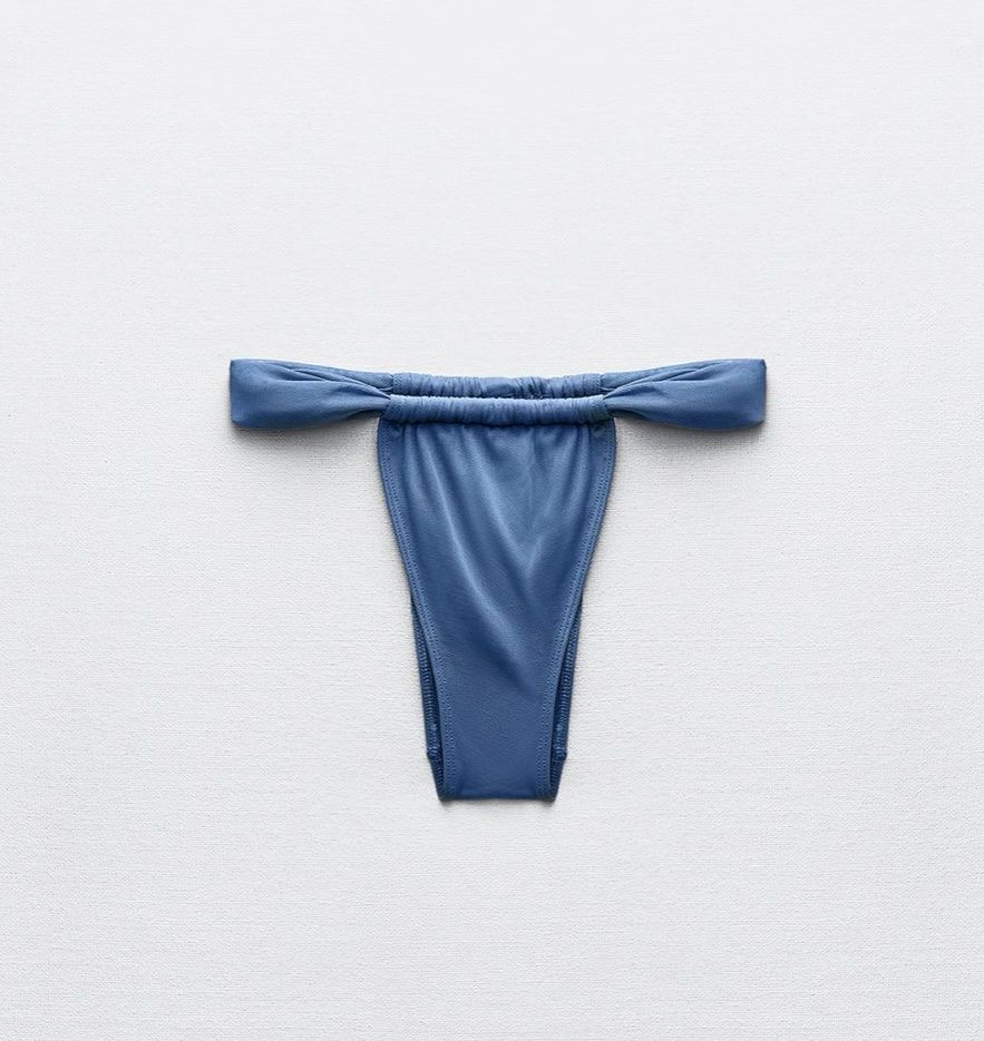 Zara Costumi da bagno & Bikini: Neue hellblaue Bikini-Hose von Zara / Gr. M – Nuovo e nell'imballaggio originale da Bern venduto da Fraeuleinhonig