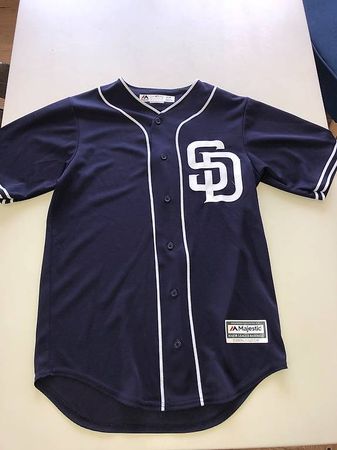 Mlb Trikot Majestic San Diego Padres dunkelblau Gr.S Neu