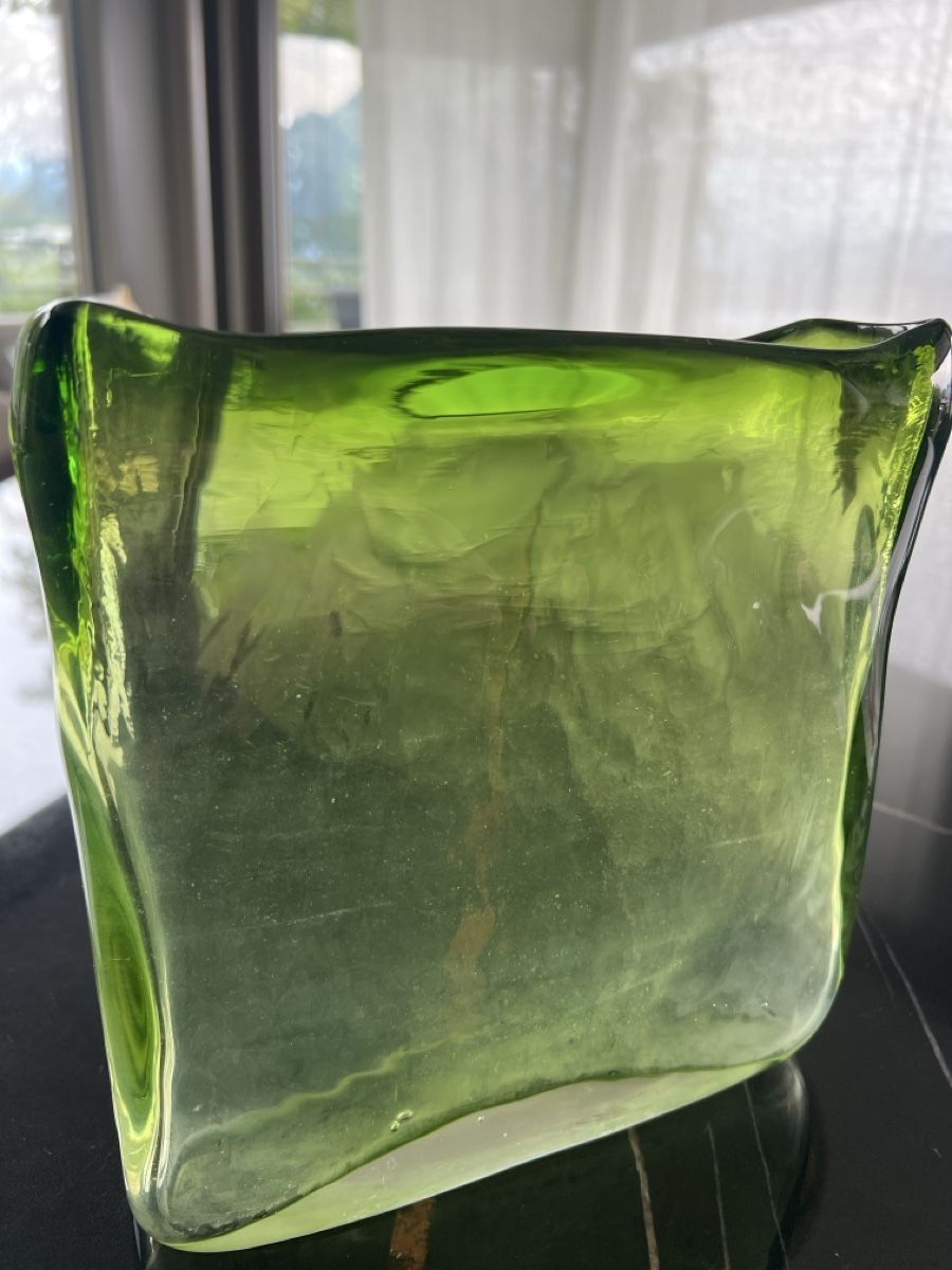 Vasen & Gefässe:  Glass Vase Grün – Gebraucht aus Luzern von TIsabel 1