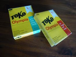 Vintage Skiwachs Toko: Olympia Rennwachs rot und grün