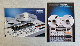 ORIGINAL VINTAGE STUDER REVOX PR99 MK I & MK II PROSPEKTE