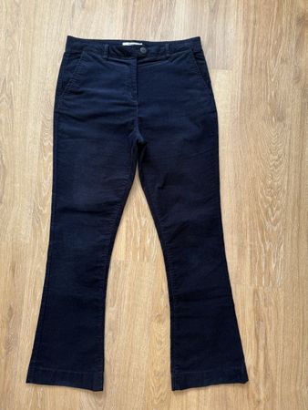 Pantalon bleu marine velours côtelé Burton, t.42/XL