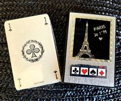 Jeu de cartes vintage de poche "Paris Tour Eiffel" 