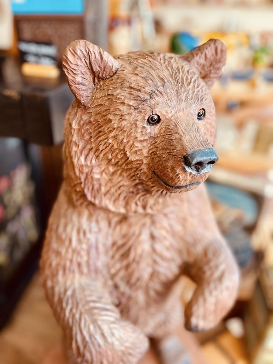 Skulpturen & Statuen: Holzfigur Bär handgeschnitzt 72cms – Gebraucht aus Merligen von aebi57 8