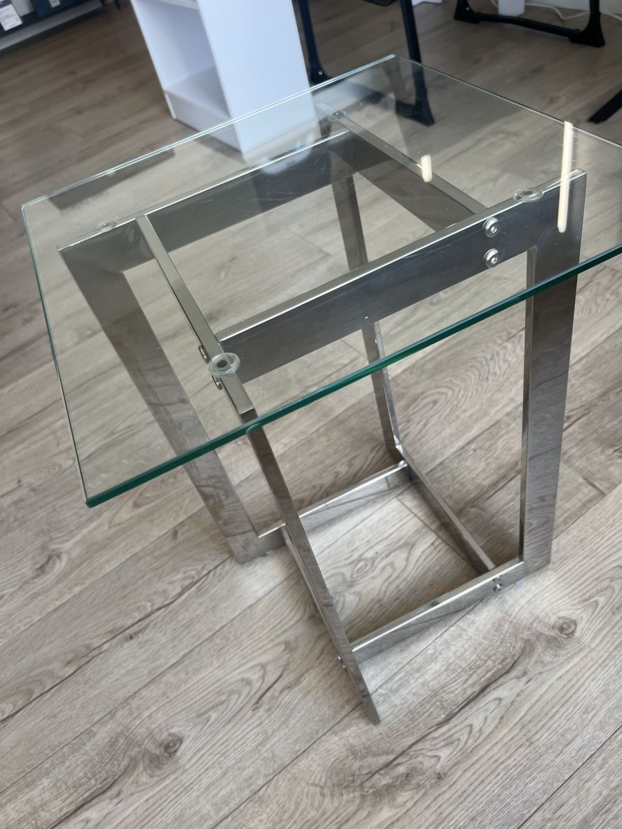 Beliani Tische: Beistelltisch Glas/ Silberfarben – Gebraucht aus Schöftland von mel_s2nm 1