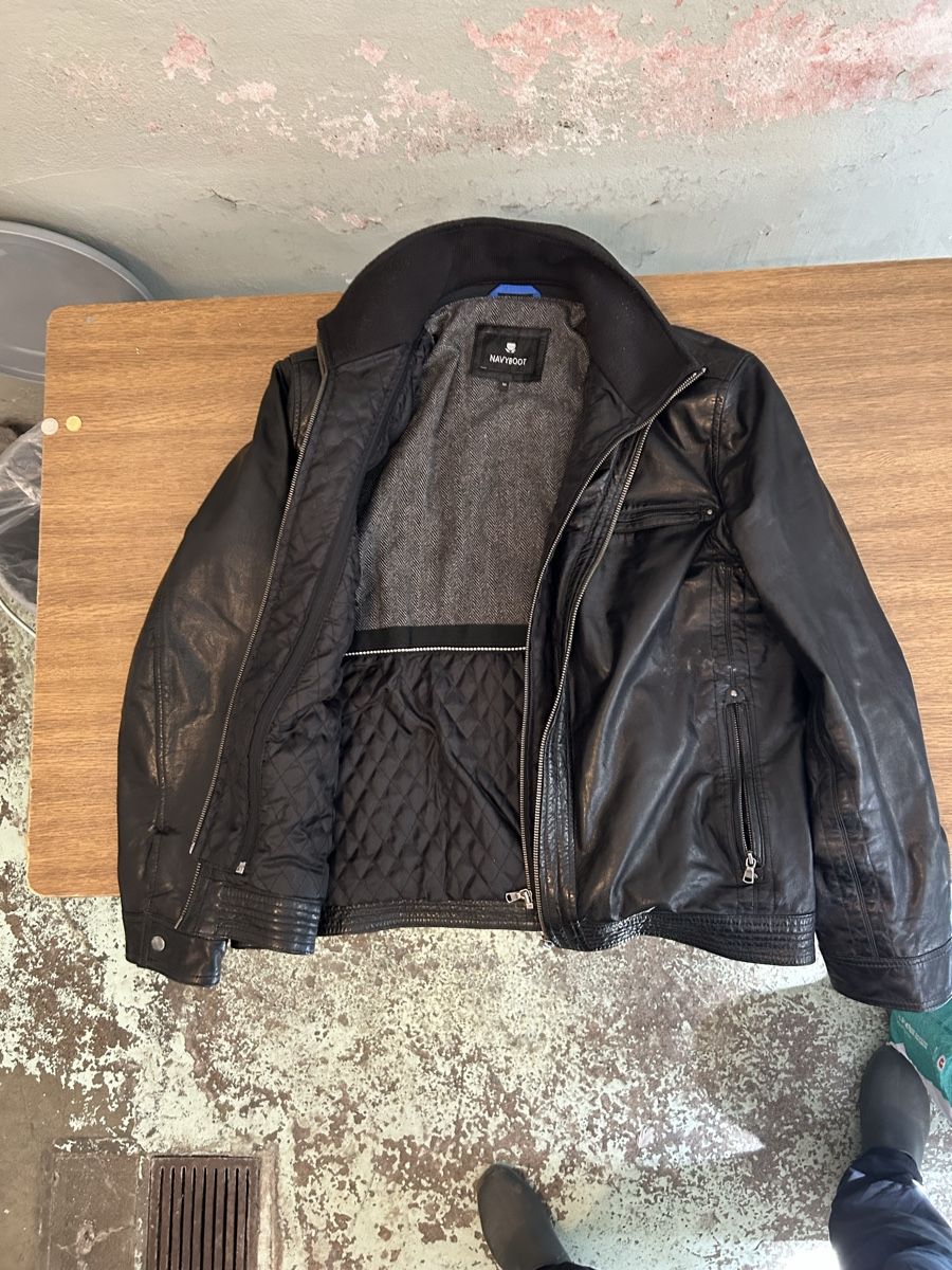 Navyboot Giacche: Navyboot Lederjacke schwarz – Usato da Bern venduto da nih_yc57