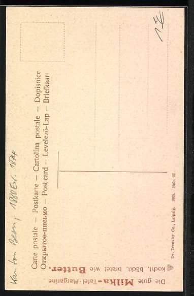 Cartoline postali: AK Unterseen, Ortspartie mit der Kirche – Usato da Berlin venduto da bartko-reher 1