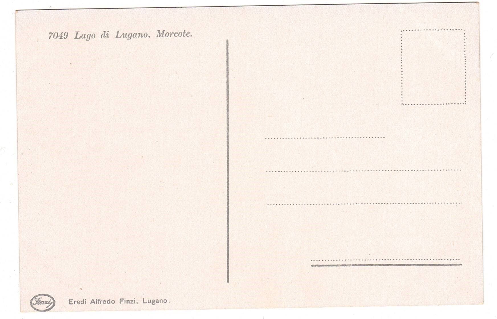 Cartoline postali: Morcote, Lago di Lugano – Usato da Kreuzlingen venduto da Koi4 1