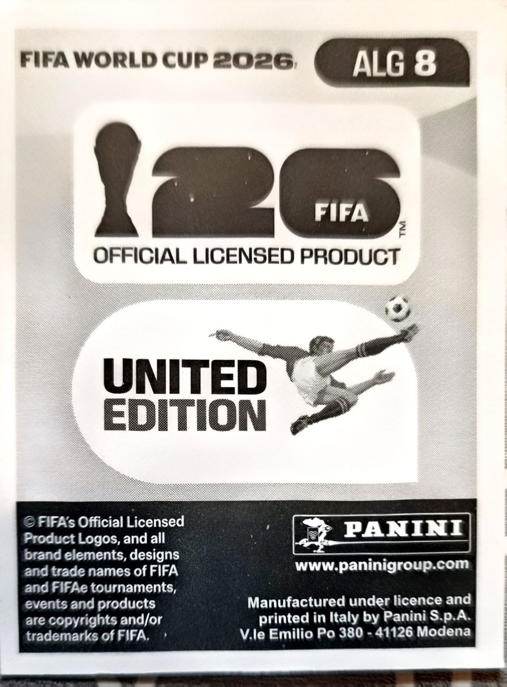Panini Carte collezionabili: Carte FIFA World Cup 2026 ALG 8 – Usato da Clarens venduto da rim_g98y 1