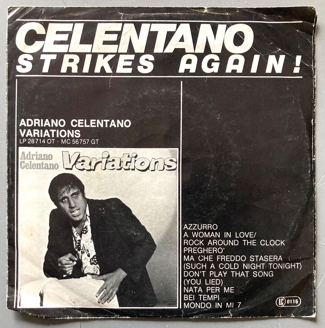 Dischi in vinile: ADRIANO CELENTANO - DON'T PLAY THAT SONG – Usato da Poliez-Pittet venduto da Newtown-Records 1