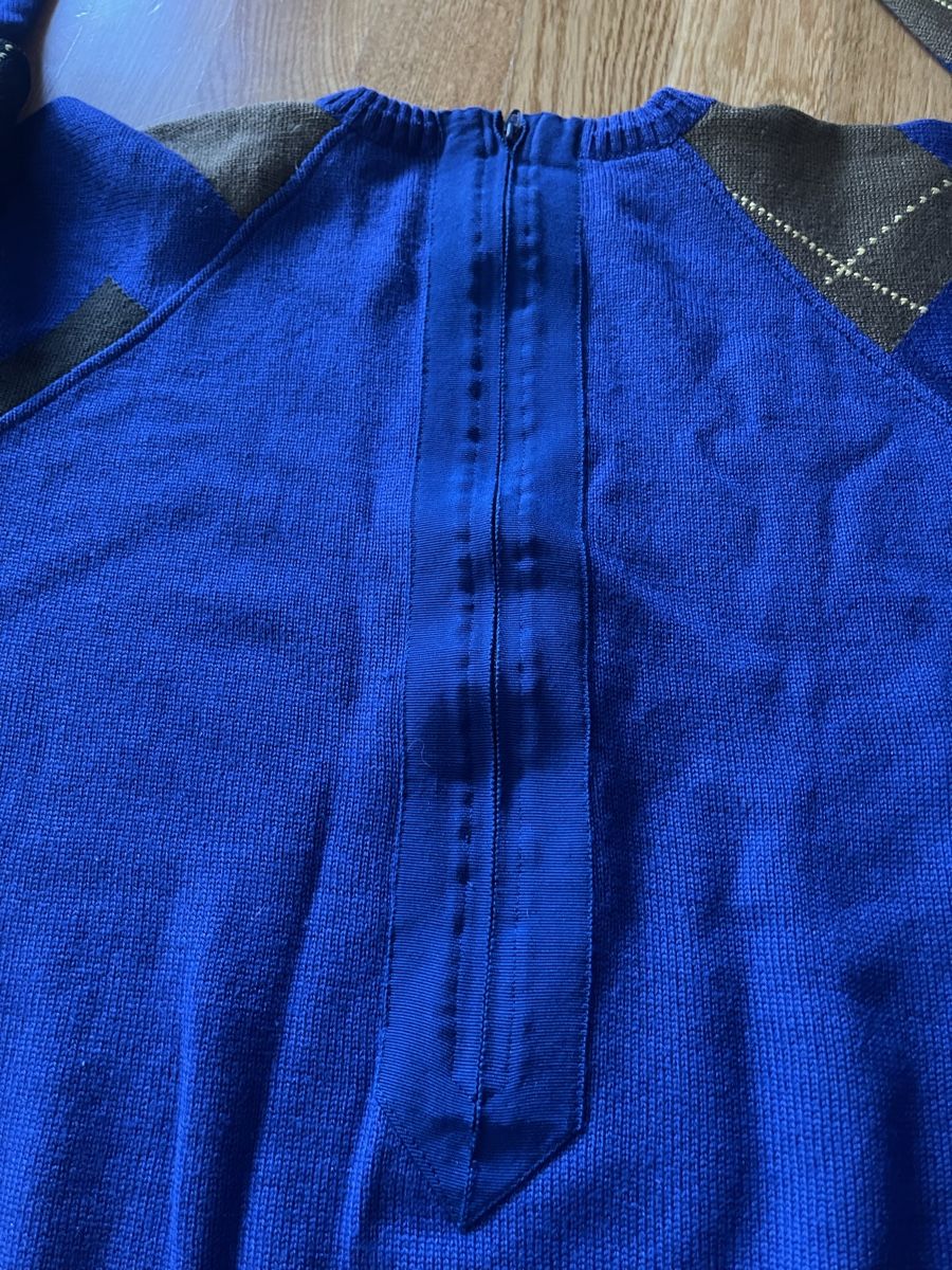 Versace Maglioni & Felpe: Gianni Versace Pullover blau/braun Grösse 52 – Usato da Rüschlikon venduto da Lajniii 5