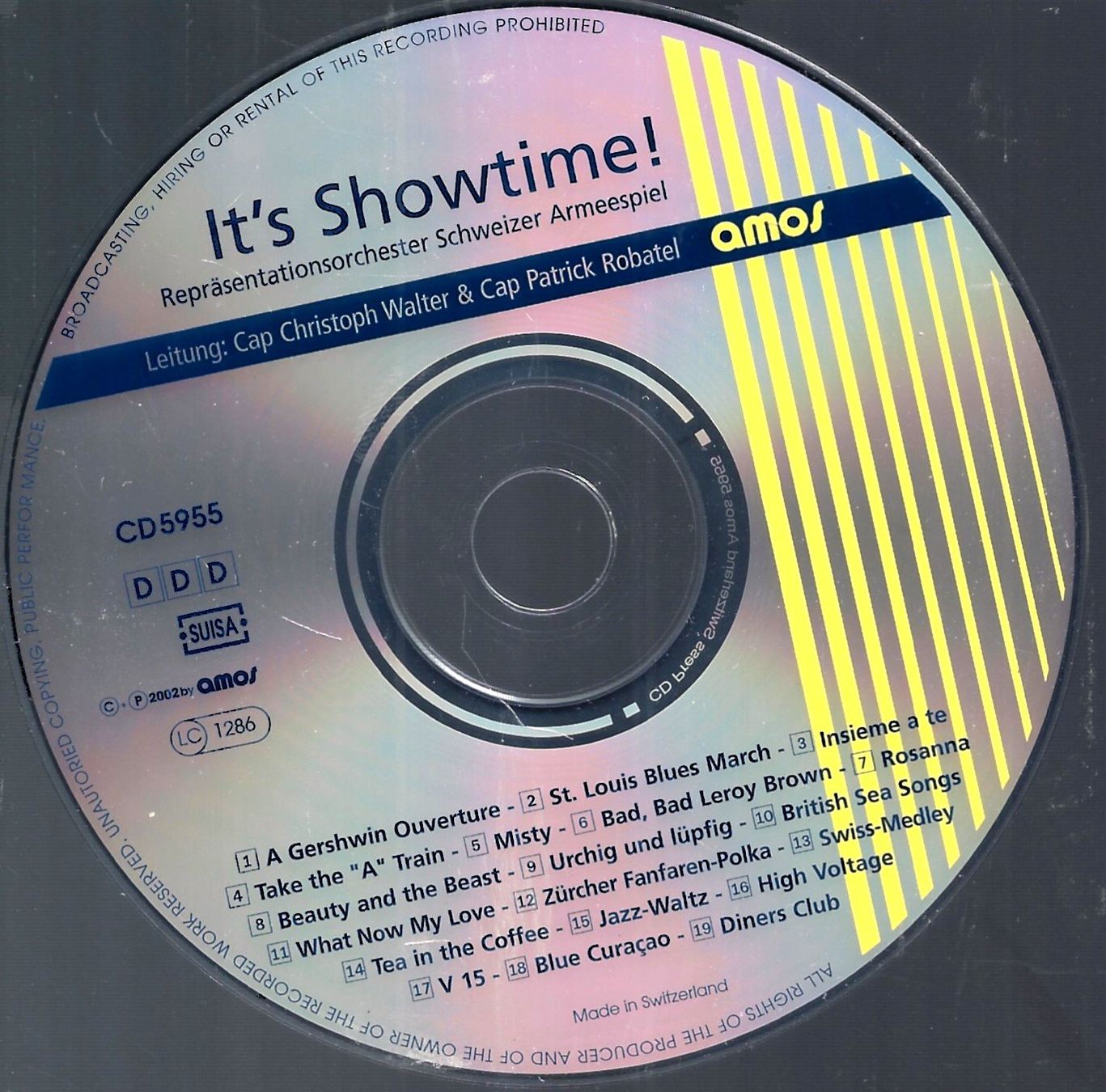CD: Schweizer Armeespiel SHOWTIME Sandra Studer Alphorn Duo CHCD – Usato da Kandergrund venduto da Sososo 2